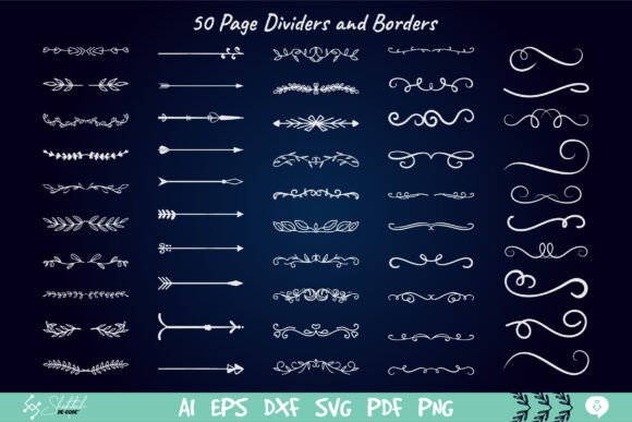 50 Page Dividers and Borders SVG: Elevate Your Designs