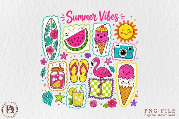 Capture the Coastal Vibe: Using Beach Collage Summer PNGs