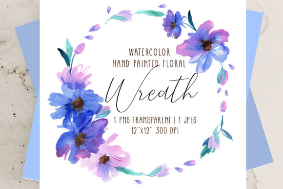 Watercolor Floral Wreath: A Creative Asset for Modern Designers