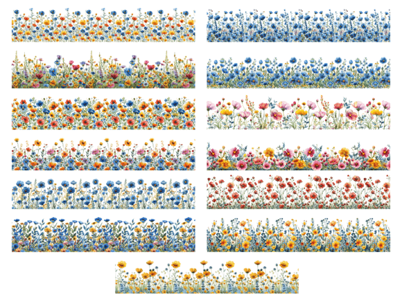 Watercolor Wildflower Borders: Beyond Basic Clipart